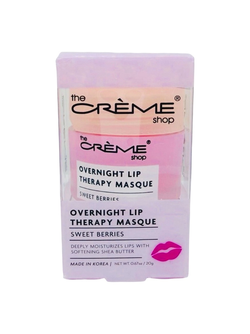 The Crème Shop Overnight Lip Therapy Masque - 0.67 oz / 20g - Sweet Berries
